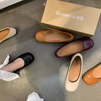 Мокасины из лакированной кожи с круглым носком, женские туфли-балетки Мэри Джейн, высококачественные туфли на плоской подошве для женщин, туфли для бабушек 5 абрикосовый