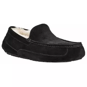Мокасины из мутона, замшевые лоферы, повседневные простые туфли Ascot M ASCOT 1101110 ЧЕРНЫЕ [UGG] мужские US9(27,0 см) [Элемент] чёрный
