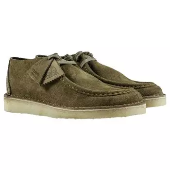 Мокасины из замши хаки Desert Nomad Casual Desert Nomad 26172581 [Clarks] Мужские хаки_Замша UK9(27,0 см)
