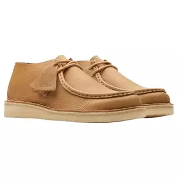 Мокасины коричневые кожаные Desert Nomad повседневные Desert Nomad 26176543 [Clarks] мужские Mid_Tan_Leather UK9(27,0 см)