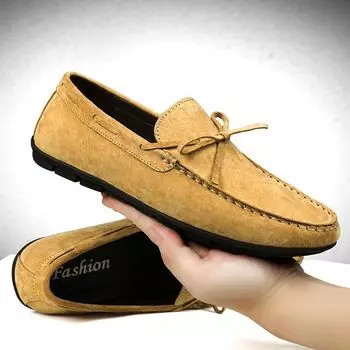 Мокасины мужские лоферы обувь брендовые мужские туфли на плоской подошве роскошные замшевые кожаные повседневные туфли для прогулок на лодке водительская обувь дышащая летняя обувь 36