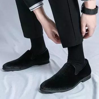 Мокасины мужские слипоны кисточки мягкие кожаные свадебные туфли зеленые синие балетки мужские повседневные туфли для отдыха на природе нубук кожаные туфли мужские балетки 6.5