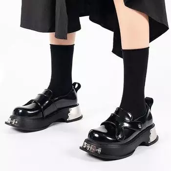 Мокасины на платформе, женская обувь на плоской подошве, модная обувь для ходьбы, новые тенденции, дизайнерские туфли, осенние повседневные, удобные, Zapatillas Mujer 35