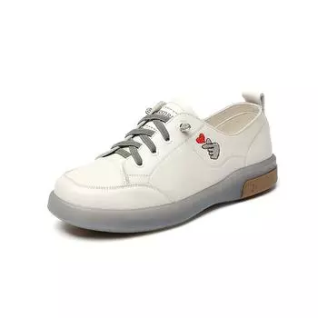 Мокасины, женские студенческие кроссовки из натуральной кожи, обувь для медсестер на плоской подошве для девочек, большие размеры