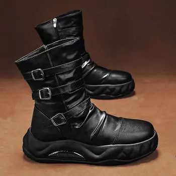 Мокасины Зимние ботинки для мужчин Ботильоны Повседневные кроссовки Мужские кроссовки Обувь для мужчин Нескользящая спортивная и досуговая мода Новинка 39 чёрный