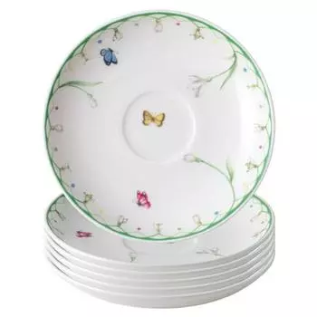 Мокко-/эспрессо Untertassen Colourful Spring 6er Set Villeroy & Boch