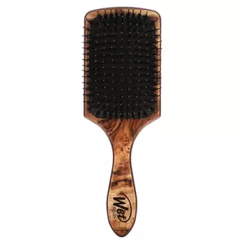 Мокрая щетка, щетка-лопатка для усиления блеска с аргановым маслом, коричневая, 1 щетка