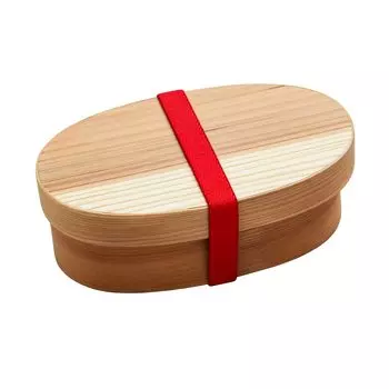 MOKU Bento Box уретановая обработка на обеденной перегородке Natural GoodPlus+ (Ваппа) [Бендо Ваппа] [Кедр] [Прочный снаружи] [С ремнем] [С пластиной]