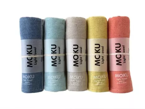 MOKU Набор из 5 полотенец для лица [Contex] 59073-90 (К. Синий, Аква, Миндаль, Лимон, Мандарин)