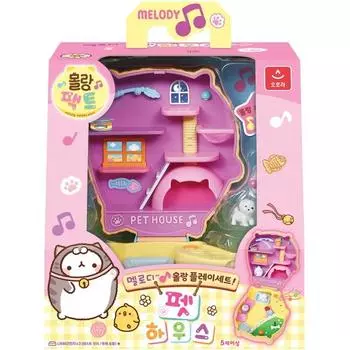 Molang Pact Melody Pet House Playset Корейские детские игрушки