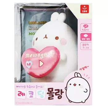 Molang Recording Кукла Моланг, 20,5см, разные цвета, Популярные игрушки для корейских детей