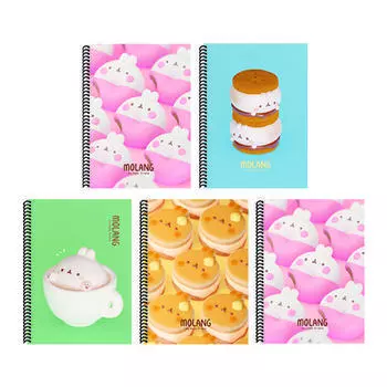 Тетрадь для практики «Весна Моланги», 70 листов, случайная доставка, 5 штук, популярный персонаж в Корее