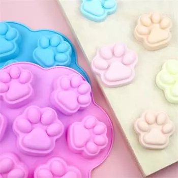 Mold Fun Project Creative Cat Paw Need Trend Уникальный дизайн Инструменты для торта Форма Прочный Износостойкий Шоколад Популярный светло-синий