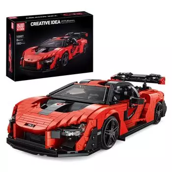 Mold King 10007 MOC K500 Ретро спортивный автомобиль Строительный комплект блоков, Разнообразие идей Строительные блоки, Игрушечный пазл Строительные блоки Модель комплекта, Спортивный автомобиль