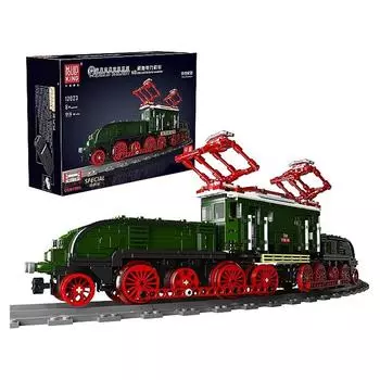 MOLD KING 12023 World Railway Электровоз Строительный кирпич Технический RC Электрический трек Подарок на день рождения