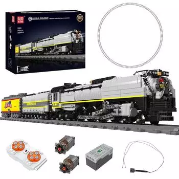 Mold King 12031 Технический автомобильный строительный блок с дистанционным управлением Union Pacific 844 модель паровоза в сборе поезд кирпичные игрушки 12031