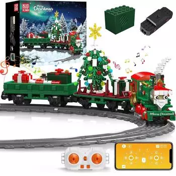 Mold King 12039 Технический поезд Строительный блок Пульт дистанционного управления ESU KG230 Тепловоз Модель Сборка поезда Игрушки Детский подарок 12039