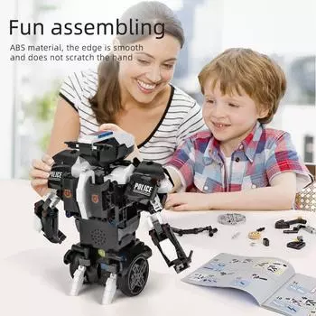 MOLD KING 13114 технические игрушки STEM, интеллектуальный робот, строительные блоки, робот с дистанционным управлением, кирпичи, игрушки для детей, подарки на день рождения