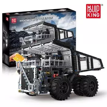 Mold King 13170 Автомобили MOC 29699 Liebher Terex T284 Горный экскаватор Самосвал Модель автомобиля Строительные блоки Игрушки Подарки для детей