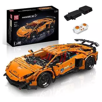 MOLD KING 13177 Технический спортивный автомобиль, суперкар, модель автомобиля, строительные блоки, кирпичи, подарки на день рождения для детей и мальчиков