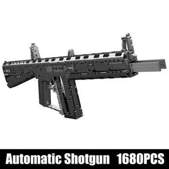 MOLD KING 14019 Технический пистолет, игрушки, автоматическая модель пистолета, строительные блоки, детские развивающие игрушки, подарки на день рождения, Рождество