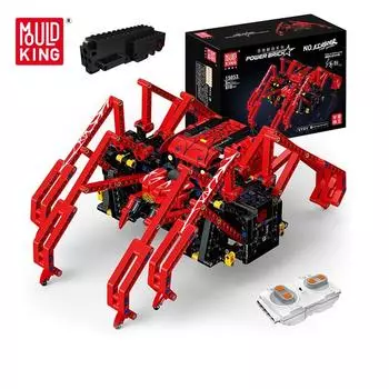 Mold King 15053 Технические RC роботы Строительные блоки для мальчиков Моторизованный робот-паук Модель Строительные наборы Детские рождественские подарки