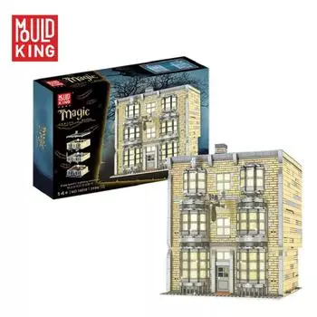 MOLD KING 16038 Streetview Косая аллея Строительные блоки Волшебная палочка Магазин Модель Сборка Кирпичи Игрушки Детские рождественские подарки