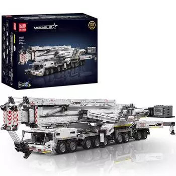 Mold King 17007/17008, технические игрушки для автомобилей, моторизованный LTM 11200, грузовик-кран, строительный блок, модель в сборе, кирпич, детский рождественский подарок 17007