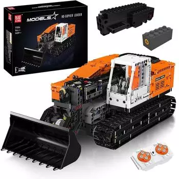 Mold King 17054 Технический автомобильный строительный блок APP & RC моторизованный погрузчик Gopher модель сборки грузовик кирпич детский рождественский подарок