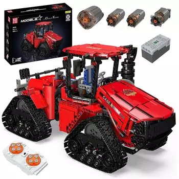 Mold King 18020 Technic Радиоуправляемый квадроцикл 600 Тягач MOC Электрический гусеничный трактор Тяжелая строительная машина (1698+ штук) Технология
