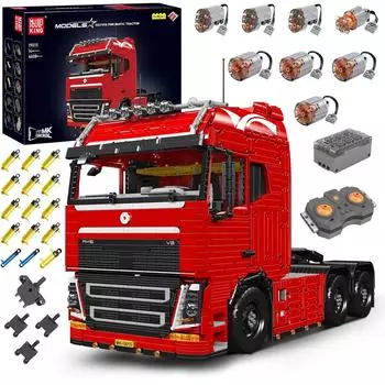 Mold King 19015 19015T Технический автомобильный строительный блок с дистанционным управлением модель тягача в сборе кирпичные игрушки детский рождественский подарок