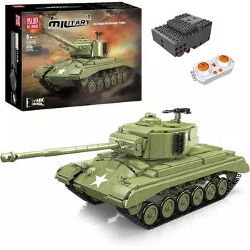 Mold King 20035 MOC набор строительных блоков для военных танков, технологические блоки с зажимами, коллекция моделей танков, военные строительные игрушки(1054 Части) 20035