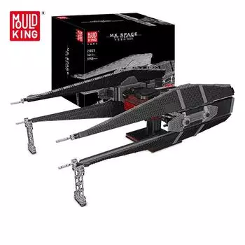 MOLD KING 21025 Строительные блоки MOC-33990 Истребитель Модель космического корабля Звездный разрушитель Модель здания Кирпичи Игрушки для взрослых