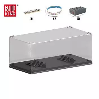 MOLD KING 27000 Технические строительные блоки, автомобильные кирпичи, игрушки для мальчиков, витрина с комплектами освещения, подарки на день рождения для детей