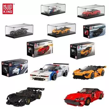 Mold King 27061-27064 Супер модель автомобиля, комплект строительных блоков, детские игрушки из строительных блоков 27063