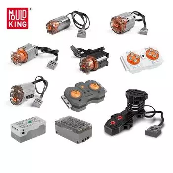 MOLD KING Car MOC Технический строительный блок с дистанционным управлением Двигатель поезда Высокоскоростной двигатель L M XL Серводвигатель L Large Motor