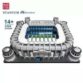 MOLD KING креативные строительные блоки, модель футбольного поля Бернабу, сборные кирпичи, развивающие игрушки для детей, рождественские подарки