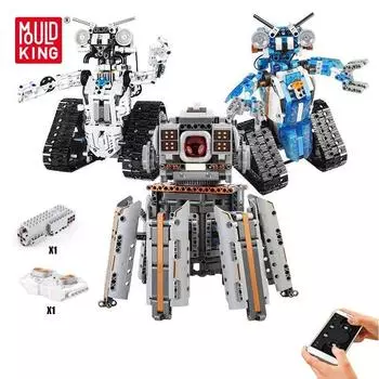 MOLD KING Развивающие игрушки Строительные наборы для детей Программирование приложений Интеллектуальные блоки роботов Кирпичи Мальчики Рождественские подарки 15059