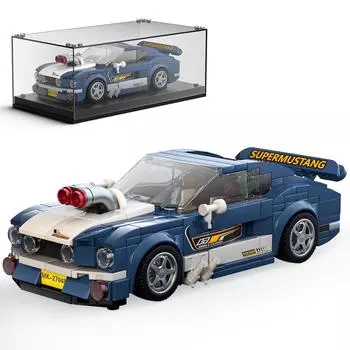 Mold King Speed Champion Mustang 1967 Supercar 27048 Строительный набор Игрушка Коллекционная модель автомобиля Блок Детский подарок 8+(376 шт.)