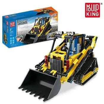 Mold king Technic 13014 Радиоуправляемые строительные блоки DIY Сборка игрушек Радиоуправляемый автомагазин Грузовик-толкатель Трактор