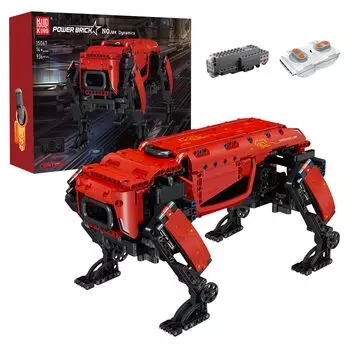 Mold King Technic Механическая собака строительные блоки модель 921 деталь пульт дистанционного управления Механическая собака игрушка здание подходит для взрослых и DIY строительство