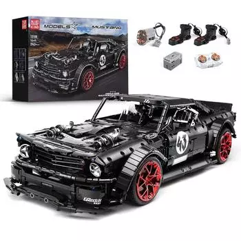 MOLD KING Техническое приложение с дистанционным управлением, автомобиль RTR V2, модель гоночного автомобиля, строительные блоки MOC-22970, кирпичи, детская игрушка, подарок на день рождения