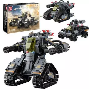 MOLD KING три в одном STEM набор для сборки робота с дистанционным управлением 15083 подарки для взрослых и детей 8+(588 штук)