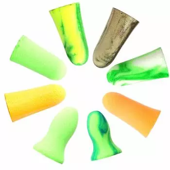 MOLDEX Elastomer Disposable Earplugs No Cord 8 Trial Types Eco Pack with Case Sparkplugs Meteors Softies Mellows 1 pair (Camoplugs Goin green Pura-fit