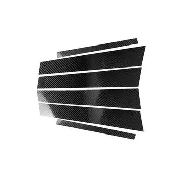 Молдинги для центральных стоек окон автомобиля, аксессуары для стайлинга автомобиля, 3D-наклейки для BMW E90, карбоновая накладка на окно из углеродного волокна for E90 05-12