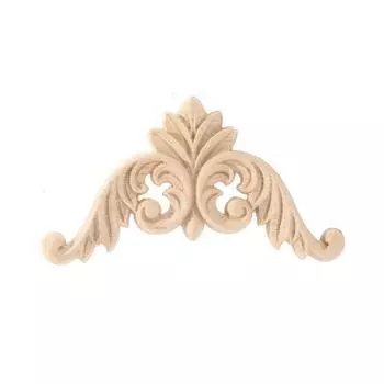 Молдинги Наклейка Деревянные фигурки Деревянная аппликация Мебельная аппликация Деревянное украшение Угловая аппликация 8x8cm-4pcs