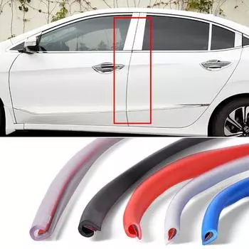 Молдинговая полоса, универсальная защита двери, защита бампера от царапин, боковая накладка чёрный