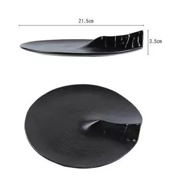 Молекулярная кухня Чисто белая плоская тарелка Гостиничный ресторан Форма тарелка Холм Клуб Холодное блюдо Dim Sum Керамическая кухонная посуда