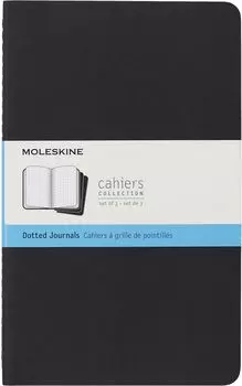 Moleskine Cahier Black x Journal, большой, в точку, (5 8.25)