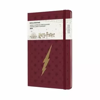 Moleskine Harry Potter 2022 Weekly January Large DHP12WN3Y22 Planner, 12-Month Diary, Start, Hardcover, Size, Red,